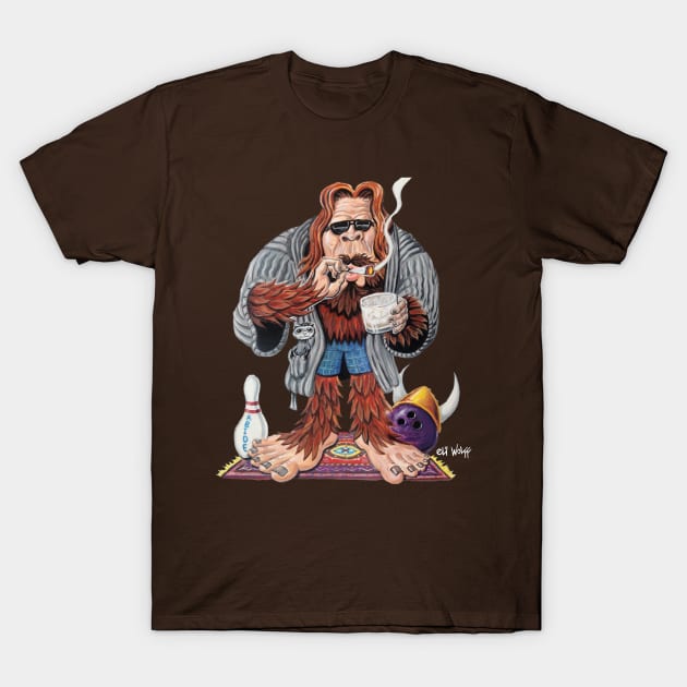 Bigfoot Lebowski T-Shirt by eliwolff